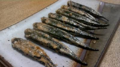 オクラのピリ辛マヨネーズ焼き