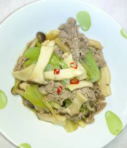 エリンギと牛肉の甘辛煮