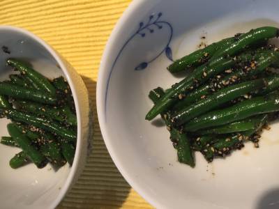 いんげんのごまあえ