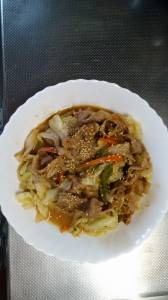 キャベツと豚肉のみそ炒め