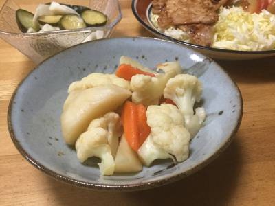 温野菜の中国風サラダ