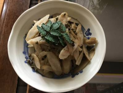新ごぼうの山椒煮