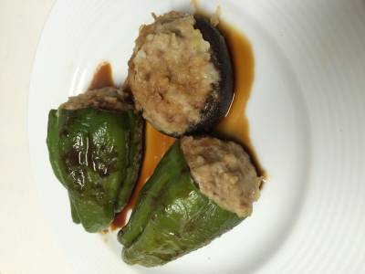 ピーマンの肉詰め