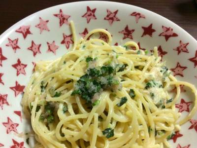 たらこと青じそのスパゲッティ
