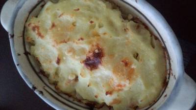 ゆで卵のポテトグラタン