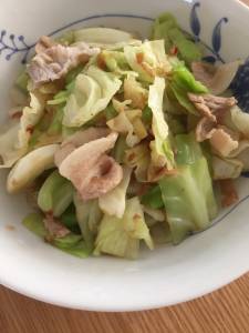 春キャベツと豚肉のおひたし