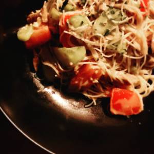 トマトと豚しゃぶのエスニック風