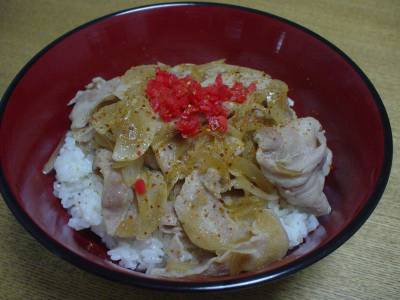 レンジ豚丼
