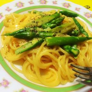 アスパラ カルボナーラ