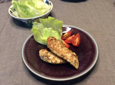 ささ身のカレーマヨネーズソテー