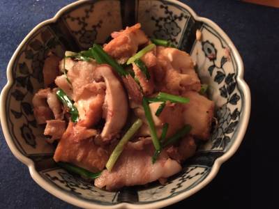 ちぎり厚揚げと豚バラの和風炒め