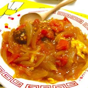 鶏つくねの トマトあんかけ