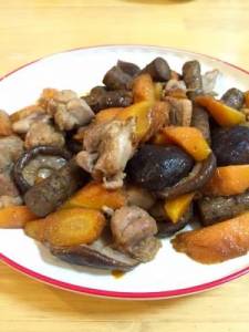 にんじんと鶏肉の筑前煮風