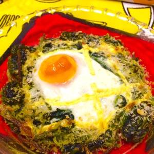 ほうれんそうと卵のマヨネーズ焼き