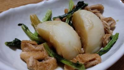 小かぶの炒め煮