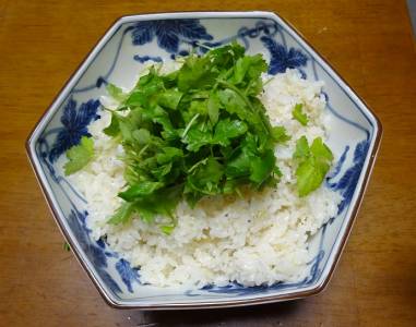 帆立ての炊き込みご飯