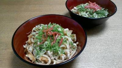 炒めきつねうどん