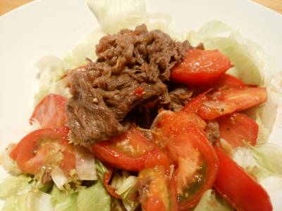 トマトと牛肉の炒め物