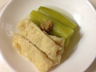 きゅうりとお揚げさんの冷やし鉢