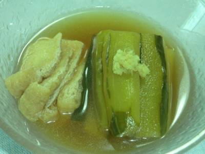 きゅうりとお揚げさんの冷やし鉢