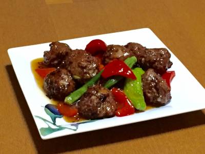 肉だんごの甘酢あん