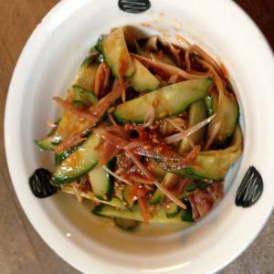 きゅうりとみょうがの生ナムル