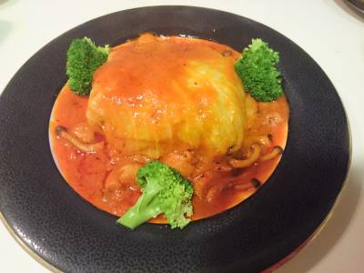 ミルフィーユ風ロールキャベツ