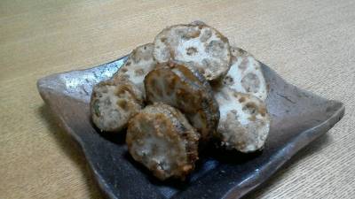 れんこんのはさみ揚げ