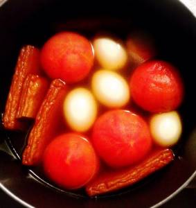 丸ごとトマトの夏おでん