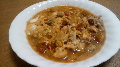 トマトの親子丼