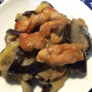 鶏肉となすのスタミナ炒め