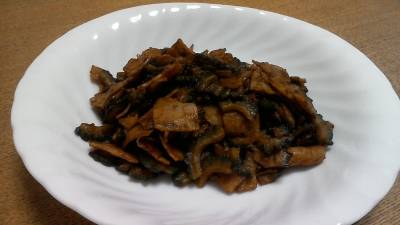 ゴーヤーと豚バラの炒め物