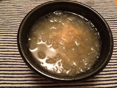 くずしとうがんの温かい澄まし汁
