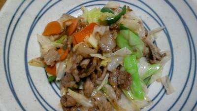 肉野菜炒め
