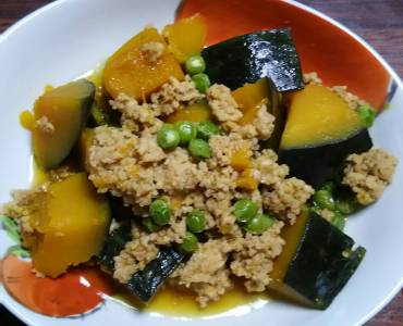 かぼちゃのそぼろ煮