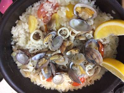 あさりのフライパンパエリヤ