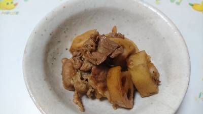 豚肉とれんこんの炒め煮