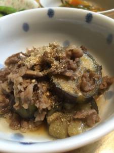 牛肉となすのジンジャー煮