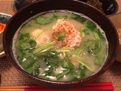 ふわふわ鮭(さけ)つみれ汁