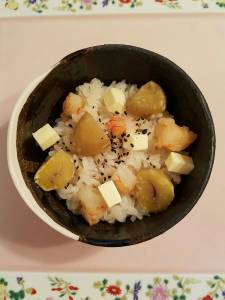 チーズと栗の秋ごはん