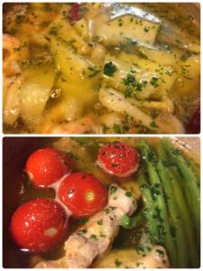 砂肝とマッシュルームのアヒージョ