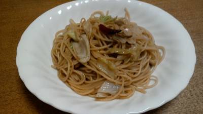 塩辛ペペロンチーノ