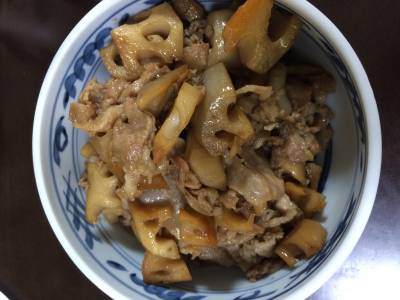 豚肉とれんこんの炒め煮