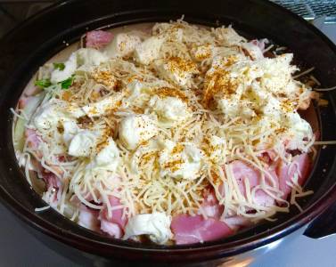 たっぷり野菜のみそチーズ蒸し