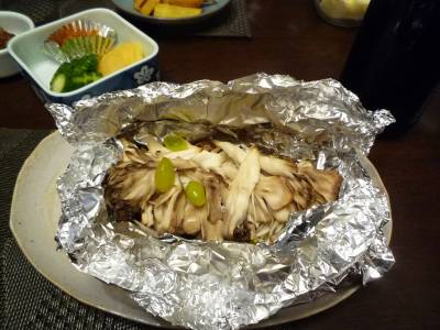 香りたつきのこのホイル焼き