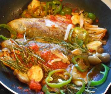 あじのアクアパッツァ