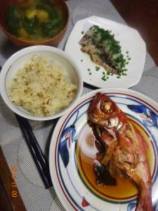 きんめだいの煮つけ