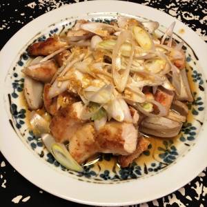 鶏ささ身とれんこんの香味ねぎだれ