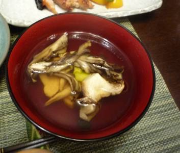 焼ききのこのおすまし