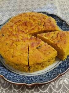 かぼちゃとおからの蒸しケーキ